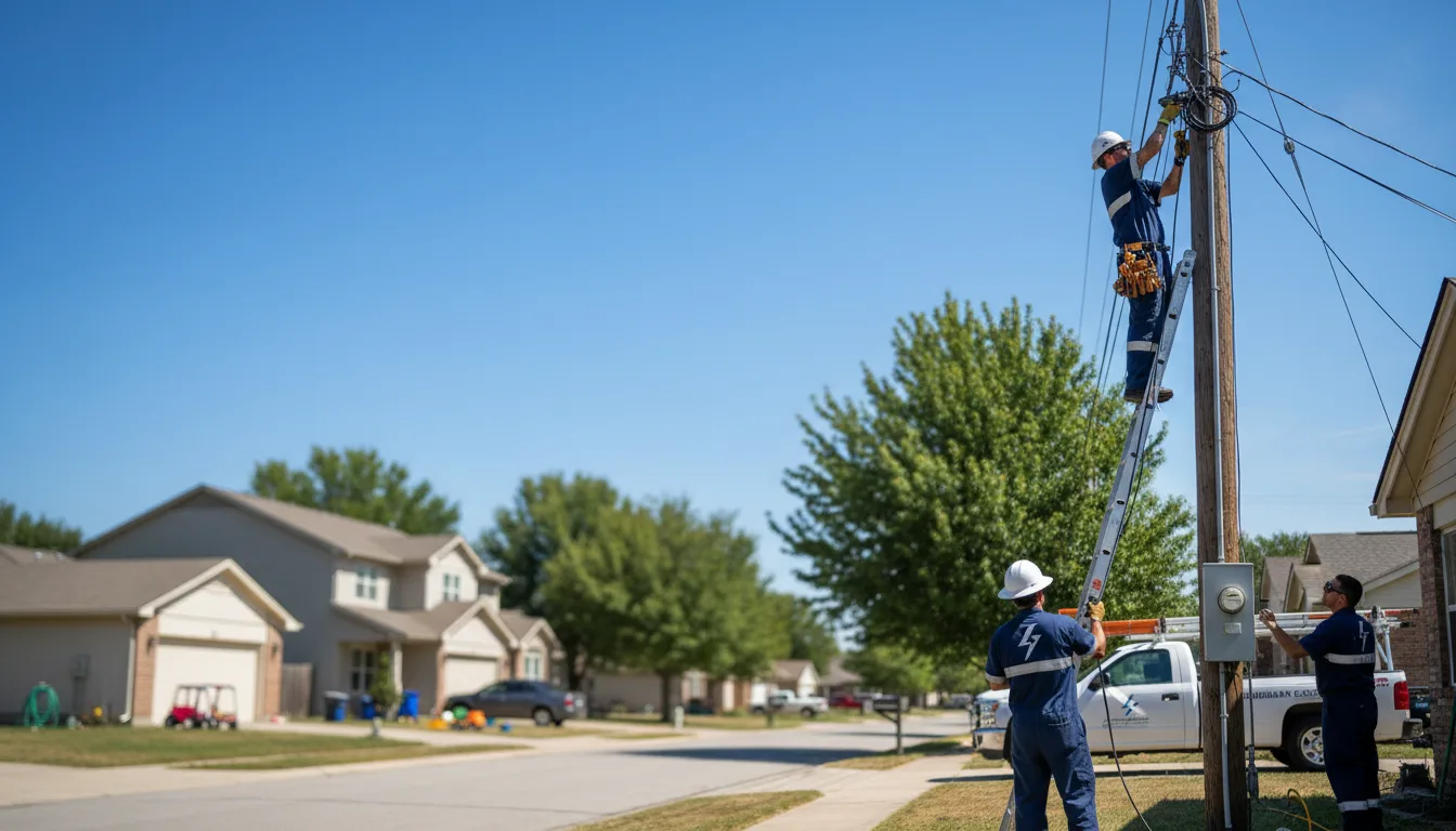 Residential electrician providing installation services in New Washington, OH